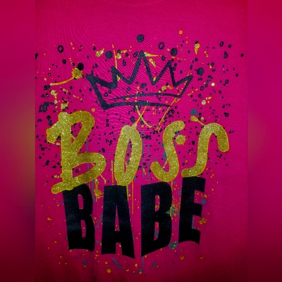 BOSS BABE TSHIRT SIZE LARGE - Picture 1 of 5